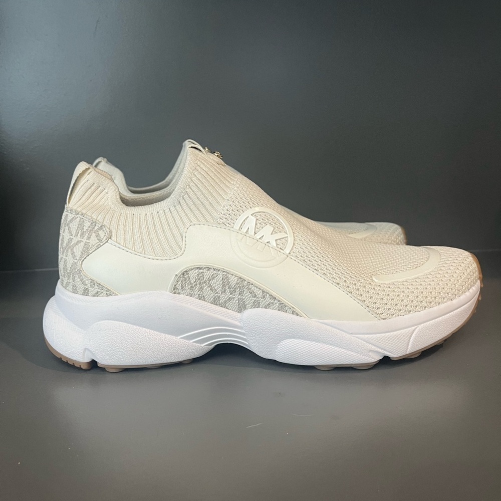 Michael Kors Beige Slip-On Sneakers